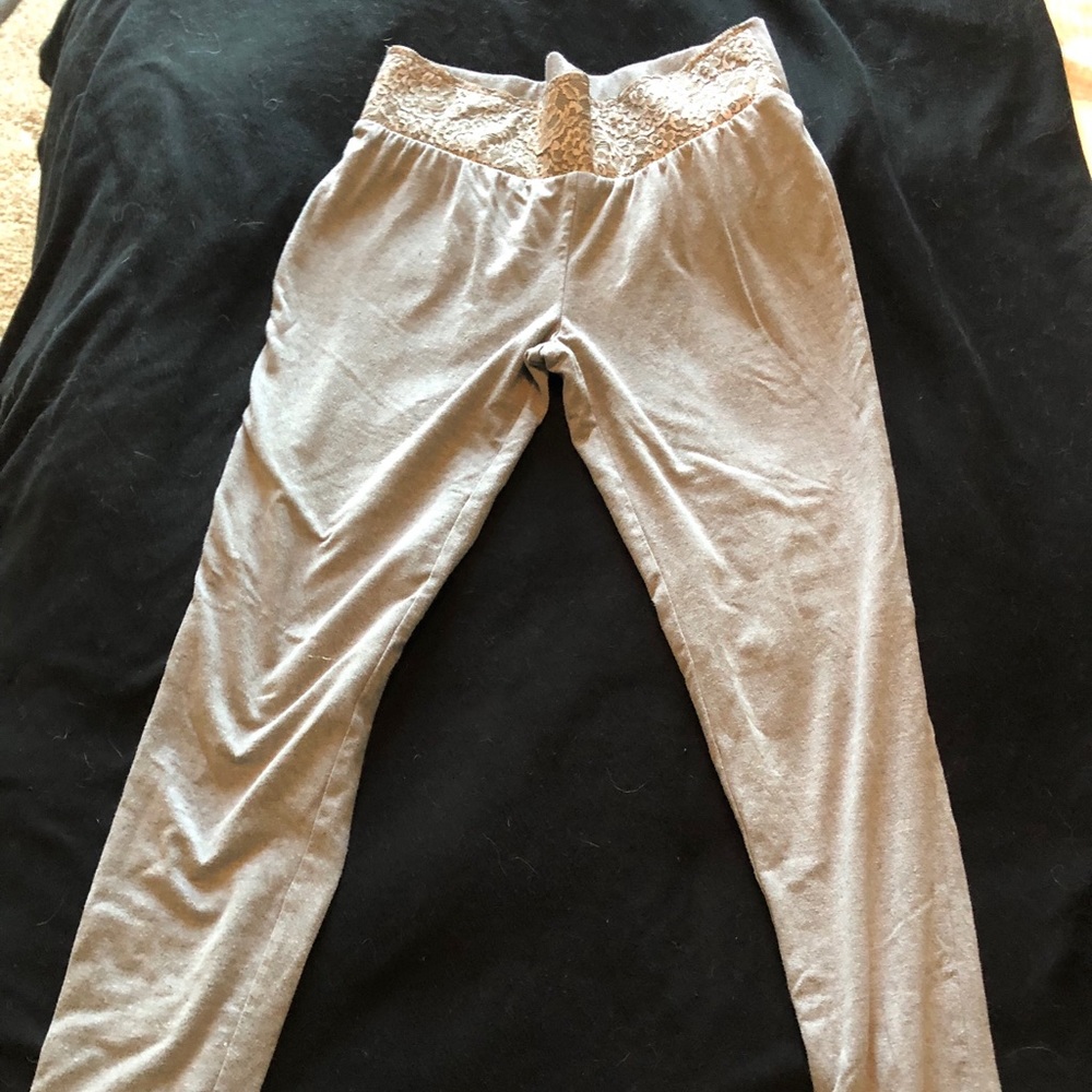 Grey Laced Top Maurice’s Leggings